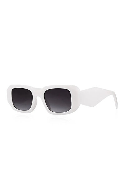 Chunky Frame Unisex Jen White Luxury Sunglasses