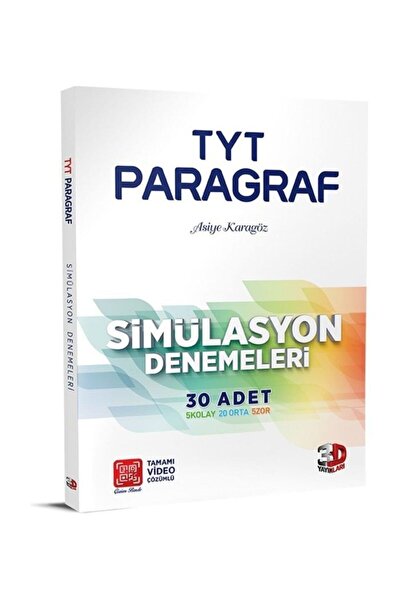 3D Yayınları Çözüm 3d Tyt Paragraf Simülasyon Deneme