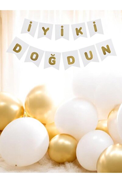 Deniz Party Store Γράμματα από λευκόχρυσο - Καλή γενέθλια