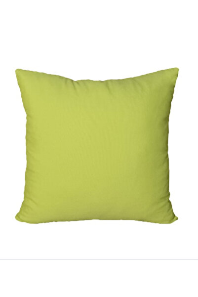 GERCELLA Duck Linen 43X43 Throw Pillow Case 2-Piece Pistachio Green Color Zippered Evtex