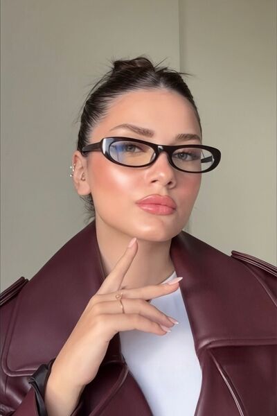REN EYEWEAR نظارات شاشة Laurent Slim Design رفيعة سوداء شعبية ذات حماية من ال...