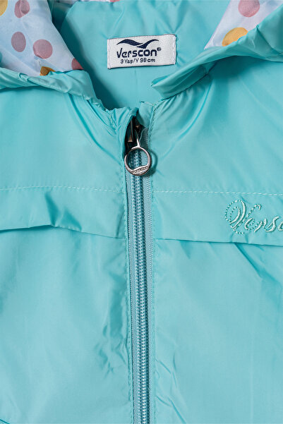 Verscon Girl's Hooded Embroidered Raincoat & Windbreaker 3 - 8 Years