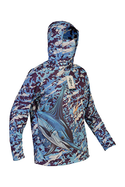 dkmoutdoor Orkw Kapüşonlu Uzun Kollu Balıkçı Ve Su Sporları Uv Korumalı Su It...