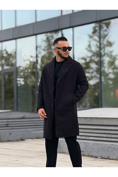 KINGAF Men's Long Spoon Coat