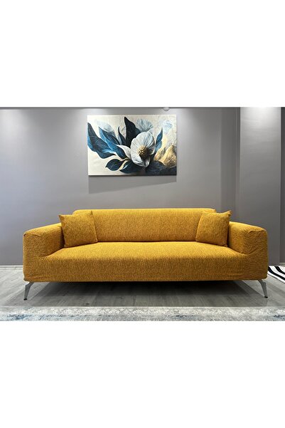 Dilan Home Jakarlı 3 3 1 1 Koltuk Örtüsü | Lastikli Takım Kanepe Çekyat Örtüsü | Koltuk Kılıfı