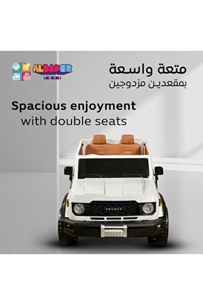 ALBADER Electric Car Land Cruiser Pickup For Kids, Kids Cars to Drive, LED, Kids Car