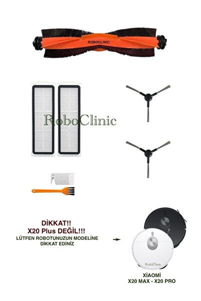 Roboclinic Xiaomi X20 Max / X20 Pro (ليس PLUS!!) فرشاة بديلة متوافقة مع مكنسة...