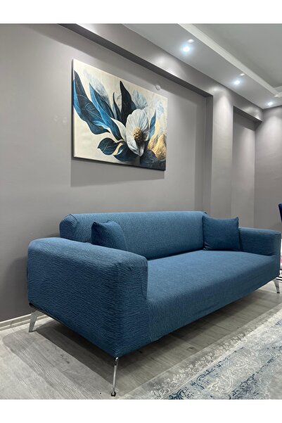 Dilan Home Jakarlı 3 3 1 1 Koltuk Örtüsü | Lastikli Takım Kanepe Çekyat Örtüsü | Koltuk Kılıfı