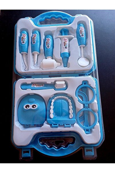 OYUNCAKSAHİLİ Doctor Set with Bag Toothbrush and Teeth Doctorism Game Profess...