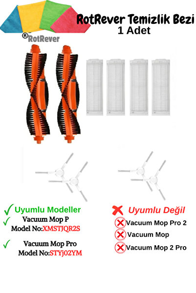 RotRever Vacuum Mop Pro-Mop (Model No Attenție) Perie compatibilă, filtru Hep...