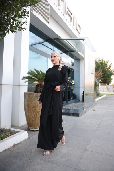 Ryzi Moda Wide Belt Hijab Jumpsuit