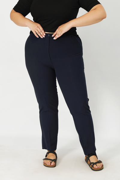 Lanze Pantaloni din material textil, elastici, cu nasturi, talie elastică