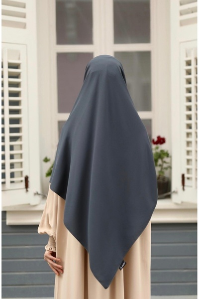 FRESCO SCARFS Tesettür Hijab Medine Ipeği Eşarp Antrasit