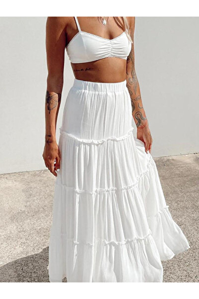 Moda Manga Fırfırlı Etek