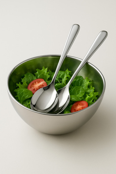 Dia Steel 2 Salad Serving Spoons Stainless Steel