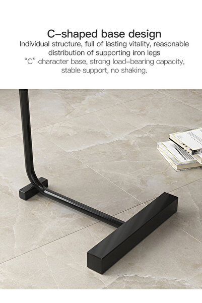 sharpdo Living Room Light Luxury Simple Side Table Mobile Small Apartment Coffee Table 45*30*62cm