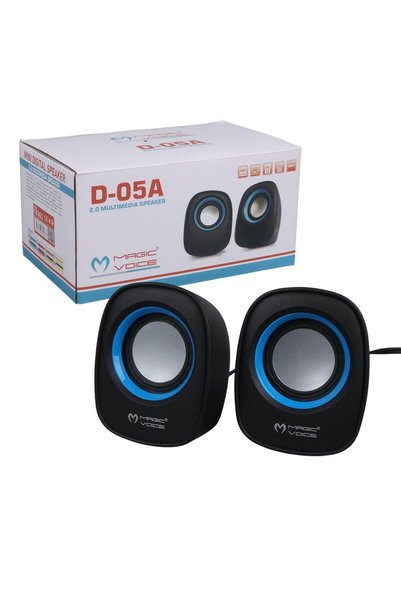 Genel Markalar Magicvoice D-05a Mini 5 Watt Aux 2.0 Multimedia 1+1 Usb Speaker - Hoparlör