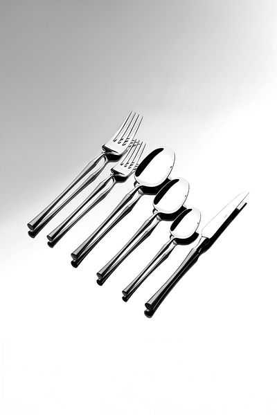 Nehir Marbella Satin 12-Person 72-Piece Boxed Cutlery Set