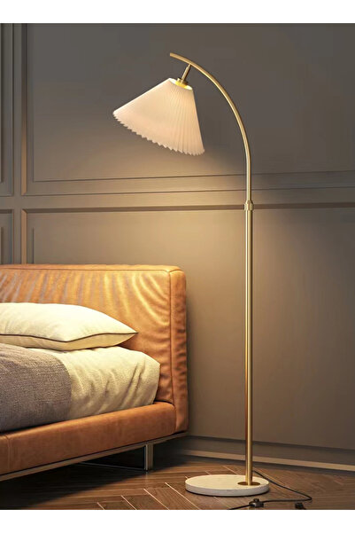 sharpdo مصباح أرضي LED لغرفة المعيشة وغرفة النوم الحديثة بثلاثة ألوان قابلة للتعديل بقوة 12 وات