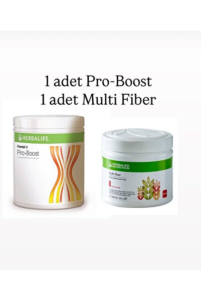 Herbalife Pro-Boost Yüksek proteinli aromalı içecek tozu-Multi-Fiber Lifli ve Aromalı İçecek Tozu Elma 204 g