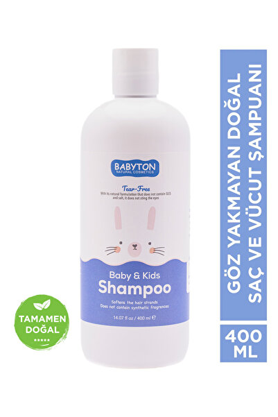 BABYTON Doğal Göz Yakmayan Bebek ve Çocuk Şampuanı 400 ml