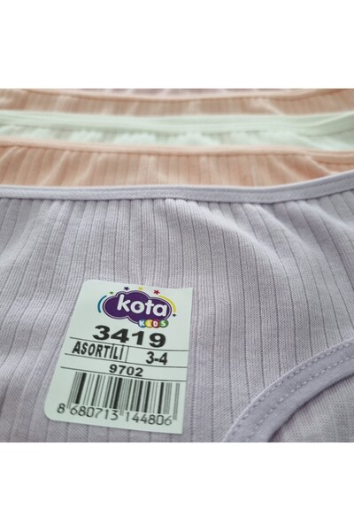 Uğur bebe KOTA Chiloți pentru fete din bumbac natural Fitilli Asorti 5buc