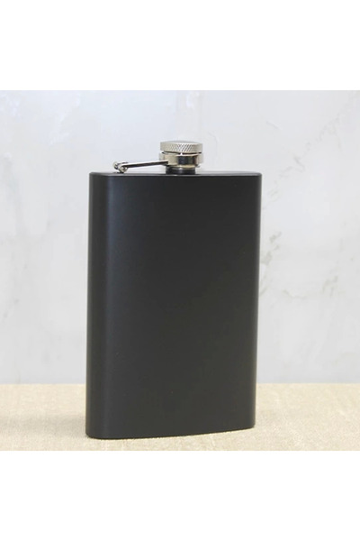 SepetBudur Single Black 9 oz Flask Alk3897