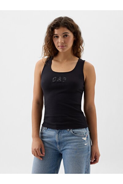 GAP Kadın Siyah Logo Fitilli Atlet