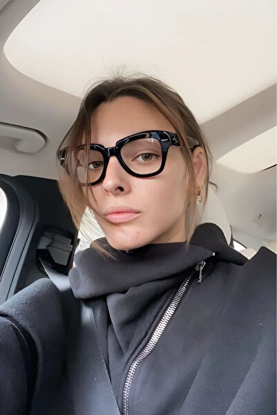 COOLANDBETTER Stake Thick Frame Black Popular Blue Light Protection Blue Bloc...