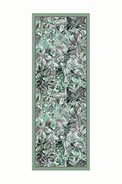 Mooncorn Βαμβακερό σάλι Water Green Larin Pattern