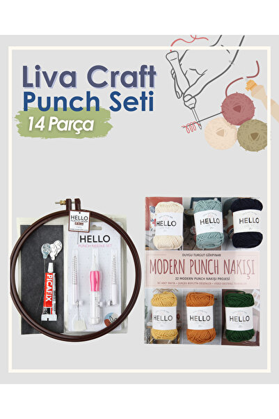 TUVA Liva Craft Punch Seti Nazende Kumaşlı