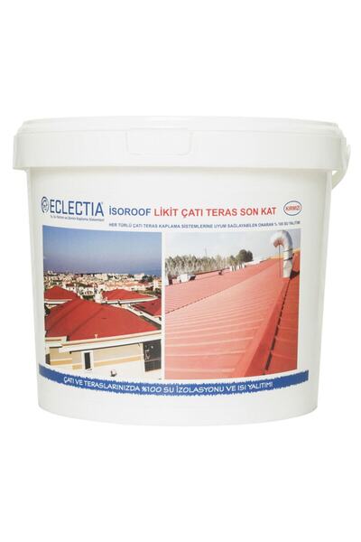 ECLECTİA Isoroof Likit Çatı, Teras Son Kat, 5 Kg - Kırmızı