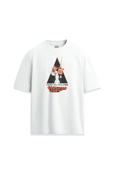 Darkia Tricou unisex cu design cu litere japoneze, portocaliu, automat, cu te...