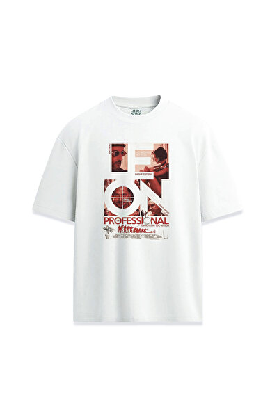 Darkia تي شيرت مريح للجنسين بتصميم خاص مطبوع عليه فيلم ليون