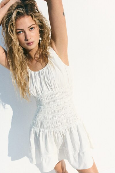 H&M Büzgülü Elbise