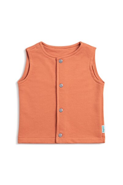 Zuppers Brick Colored Snap Cotton Baby Vest