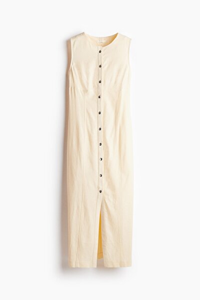 H&M Keten Karışımlı Elbise