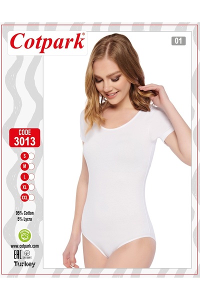 Cotpark Women's Cotton Lycra Short Sleeve Snap Fastener Body 3013