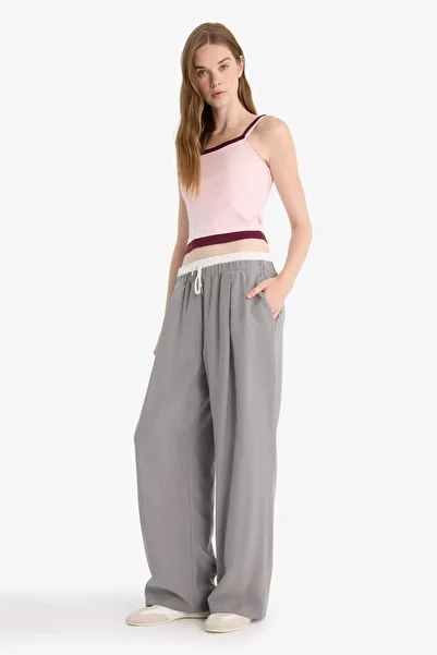 DeFacto Okul Baggy Fit Double Pocket Regular Waist Standard Length Pants F9743Ax25Hs