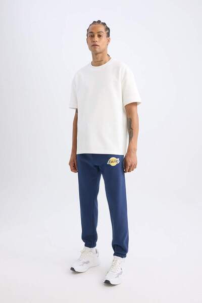 DeFacto Defactofit Nba Los Angeles Lakers Regular Fit Pocketed Waist Elastici...