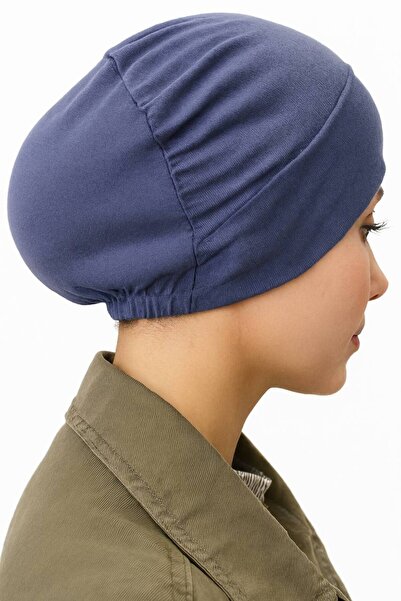 ALDAİR Hijab Elastic Non-Slip Seamless Snap-On Marine Cap Practical Bonnet