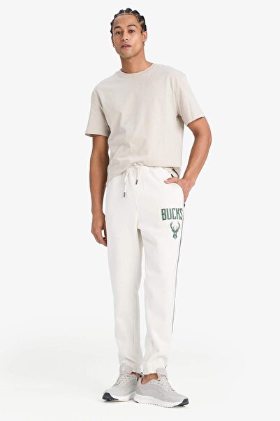 DeFacto DeFactoFit NBA Milwaukee Bucks Standart Fit Jogger Eşofman Altı Z6055AZ23AU
