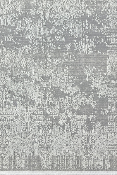 ünalcarpet 4 Metrekare - 6 Metrekare Bambu Tarz Modern Dokuma Salon Oturma Odası Mutfak Halısı Antialerjik Gri