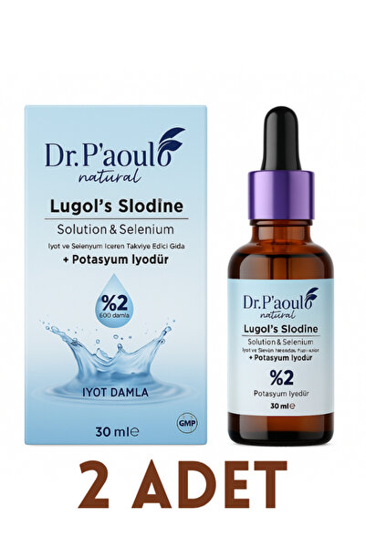 DR PA'OULO 2 ADET %2 Lugol İyot Solüsyonu Selenyum Takviyeli 30ml