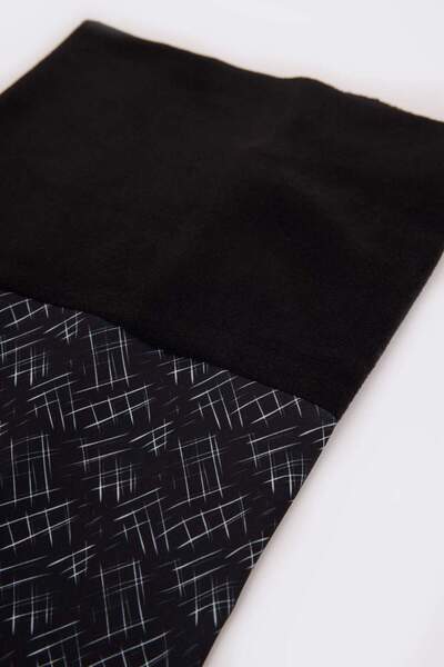 DeFacto Мъжки шал с мъжки мотив и полар отвътре A9761AX23WN