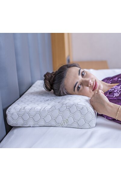 Simple. The Pillow Boyun Destekli Visco Yastık Boyun Düzleşmesi Için Ortopedi...