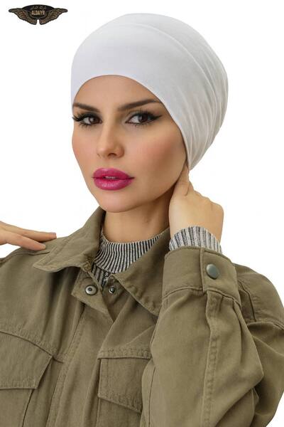ALDAİR Hijab Elastic Non-Slip Seamless Snap-On Marine Cap Practical Bonnet