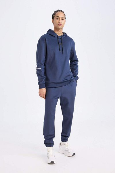 DeFacto DeFactoFit - Sports Jogger Sweatpants, Standard Fit, ίσια με τσέπες και ελαστικό πόδι μέσης D3742AX24WN