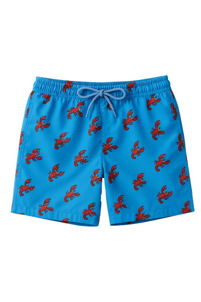 Katia&Bony Men's Lobster Patterned Swim Shorts Blue