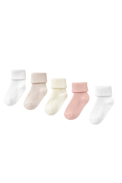 Katia&Bony Baby girl 5-pack mixed pack of socks with multiple colors